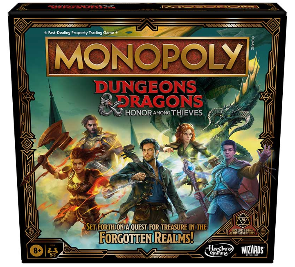 Monopoly Board Game Inspired by Dungeons & Dragons: Honor Among Thieves Movie
