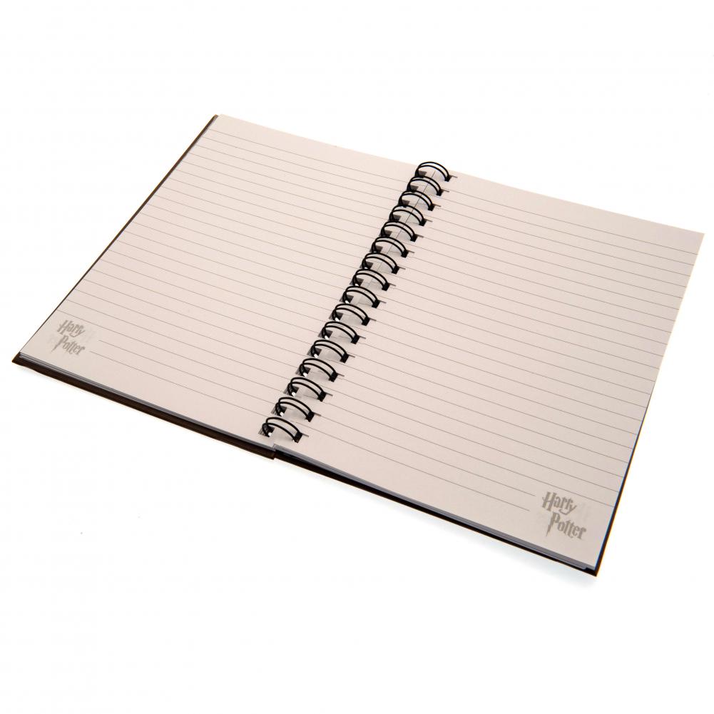 A5 Spiral - Bound Hardback Harry Potter Notebook with House Crests