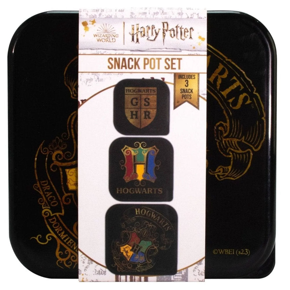Harry Potter 3-in-1 Snack Containers with Hogwarts Crests