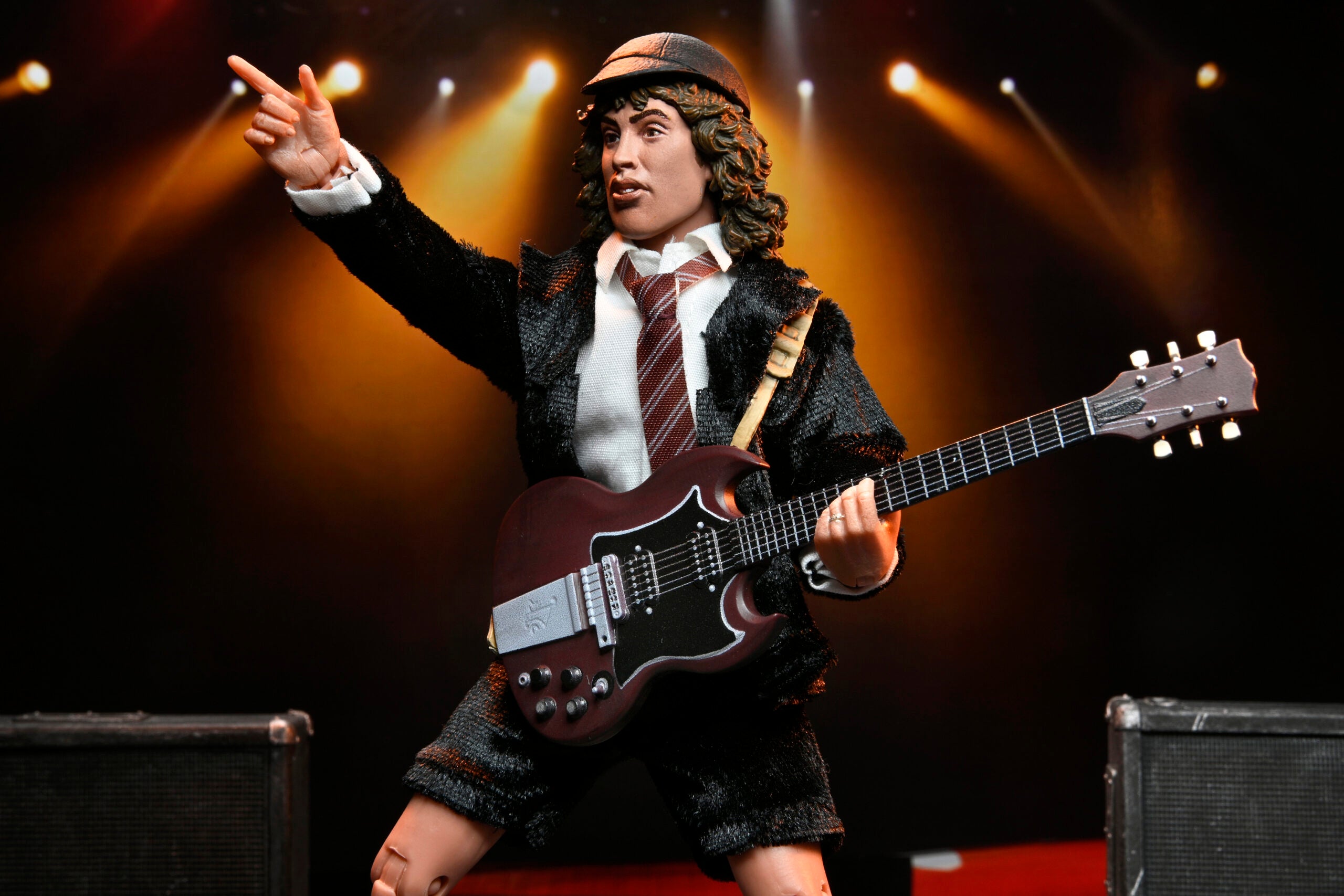 NECA Collectible 8 - Inch Clothed Angus Young Action Figure Inspired by AC/DC's Highway To Hell