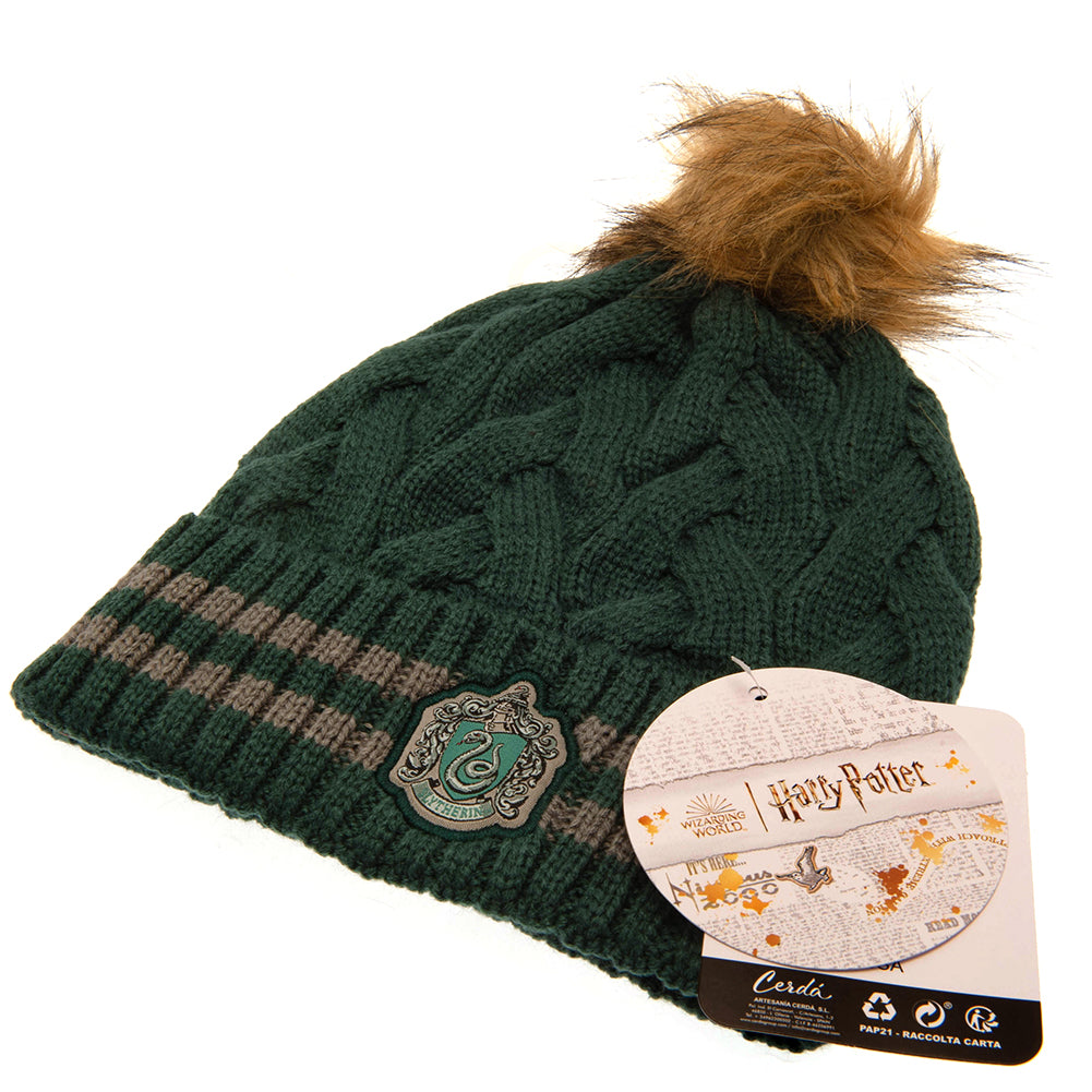 Harry Potter Themed Slytherin Bobble Beanie for Adults