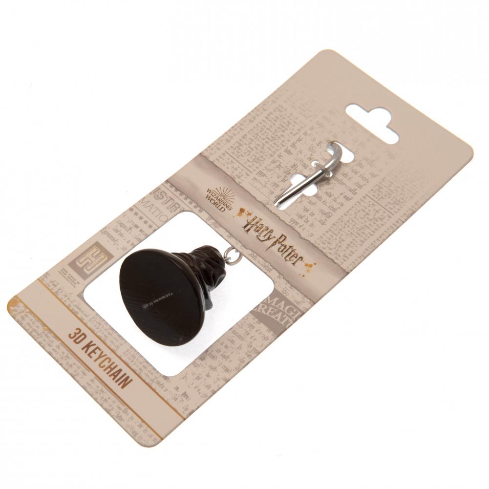 3D Polyresin Harry Potter Sorting Hat Keyring with Chain and Clip