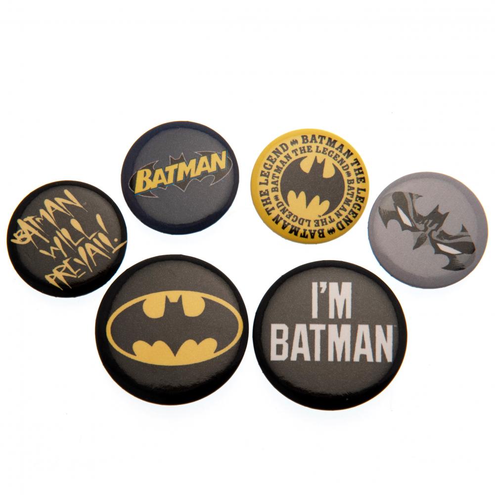 Assorted Sizes Batman Button Badge Set with Eye - catching Designs
