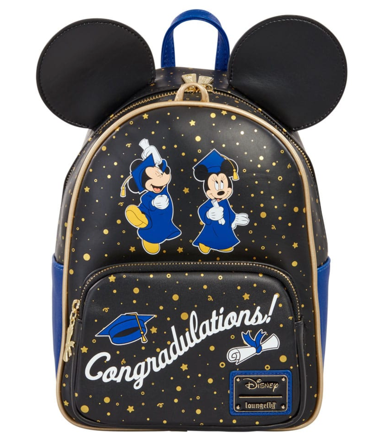 USA Exclusive Loungefly Disney Mickey & Minnie Graduation Mini Backpack