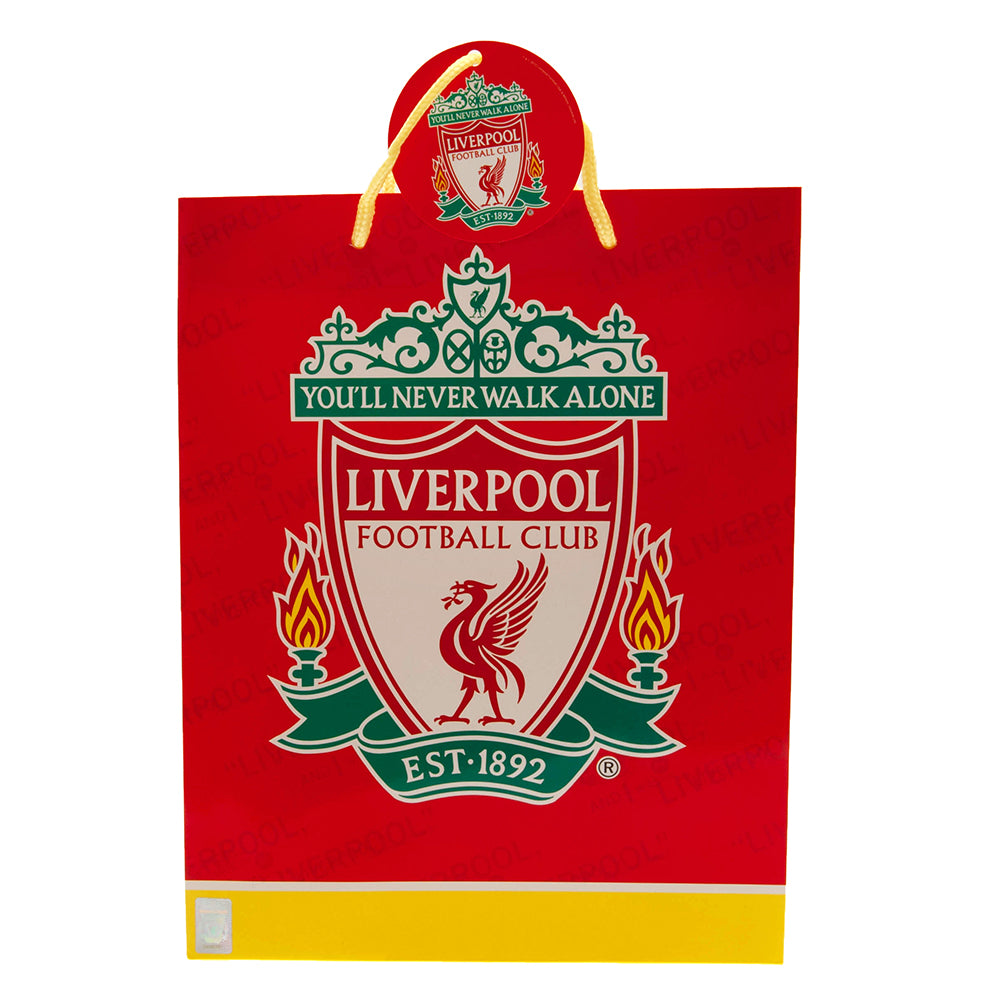 Colorful Liverpool FC-themed Medium-sized Gift Bag for Presents