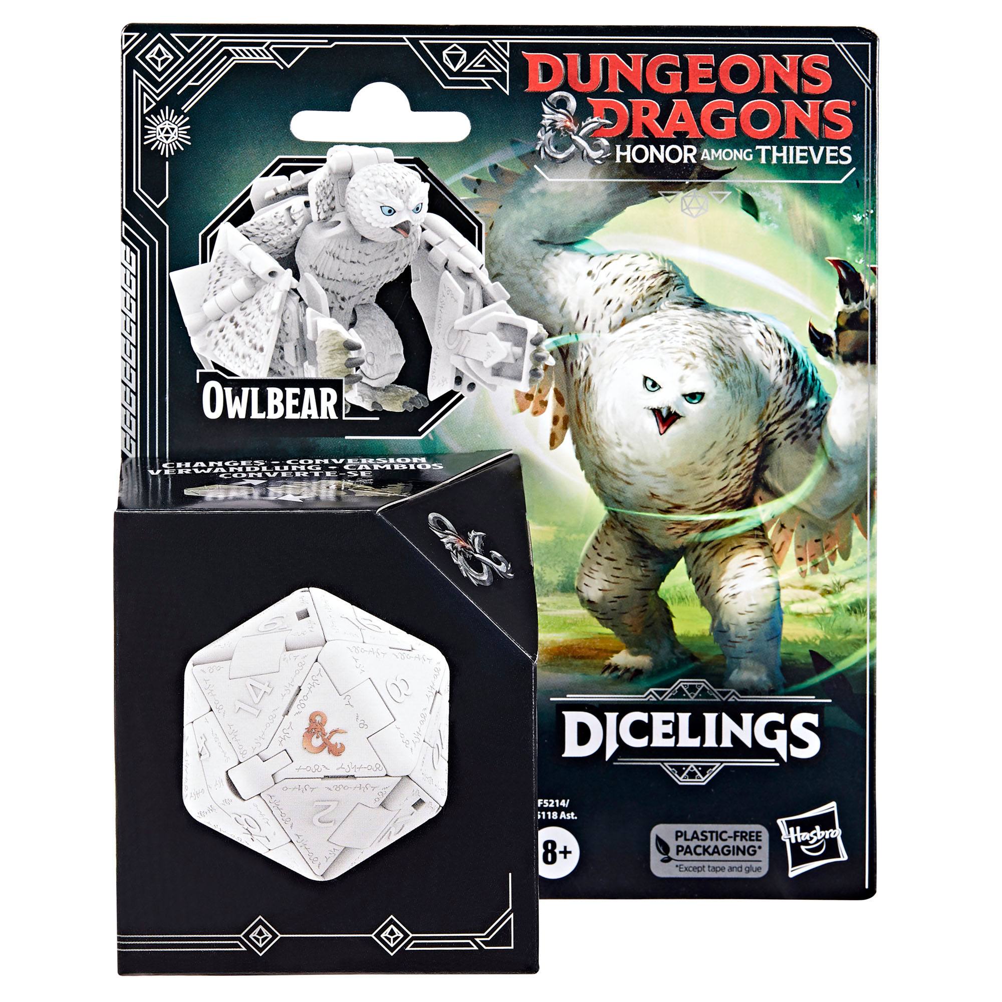 Transformable Dungeons & Dragons Honor Among Thieves Owlbear Dicelings Action Figure