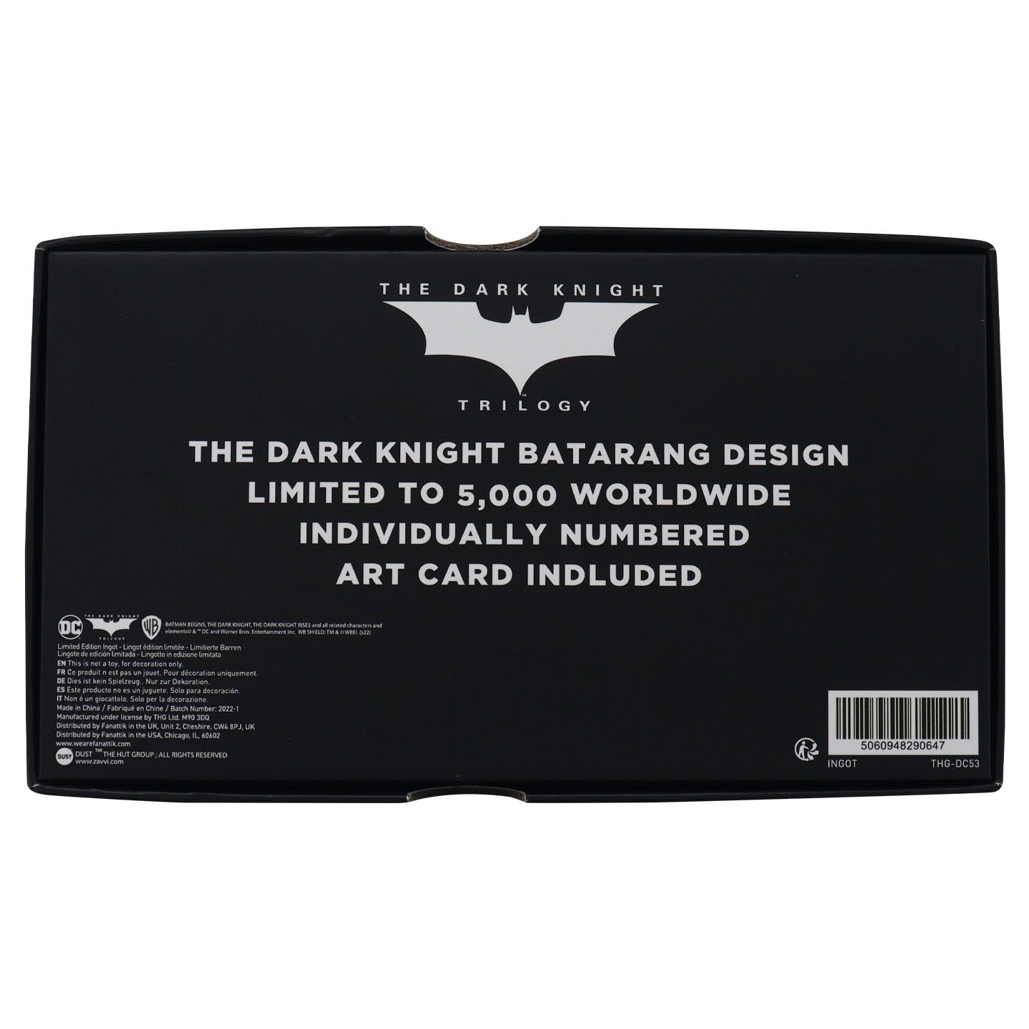 Limited Edition DC The Dark Knight Authentic Replica Batarang