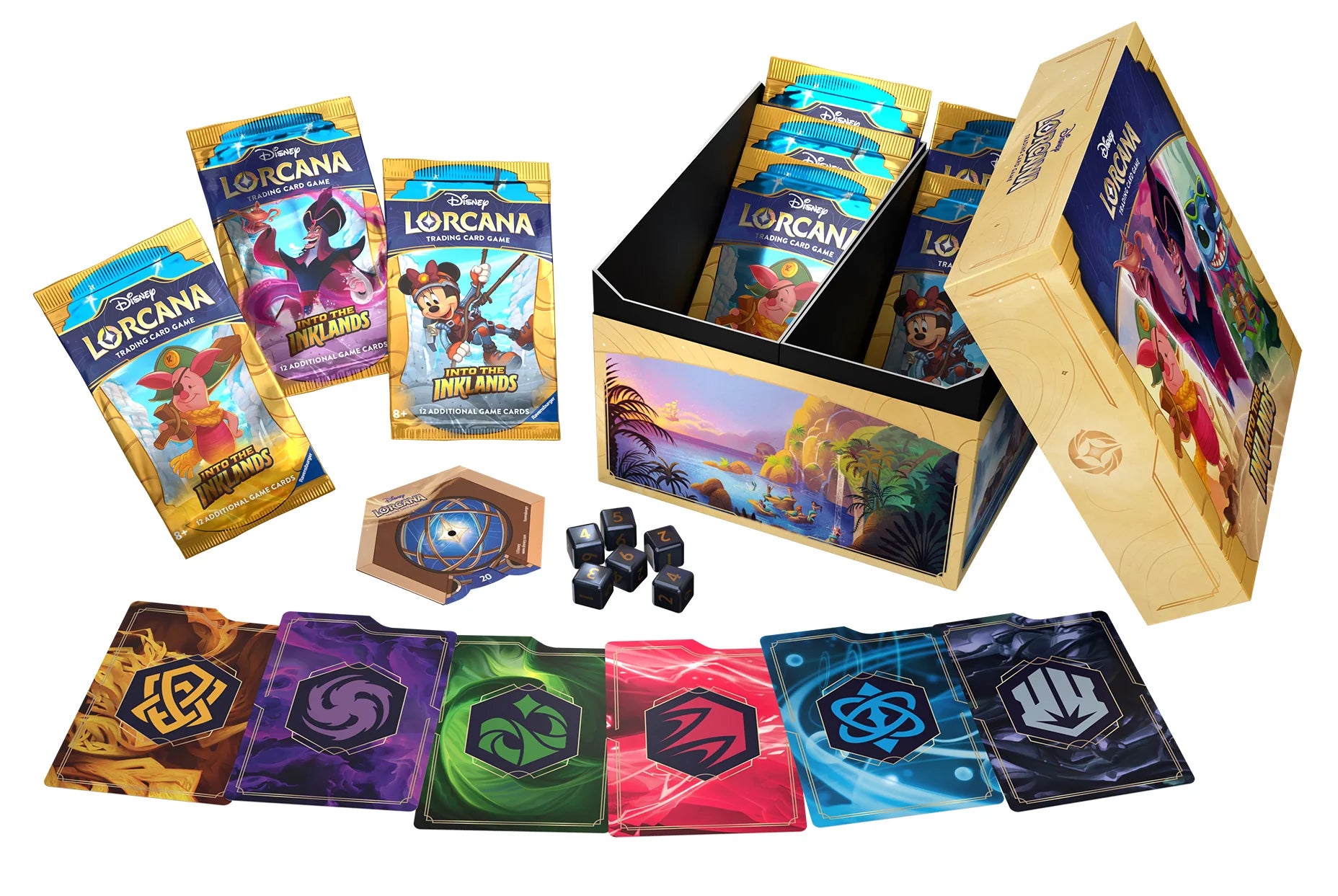 Disney Lorcana Trading Card Game: Into The Inklands Exclusive Illumineer’s Trove Collection Set for Card Collectors and Players