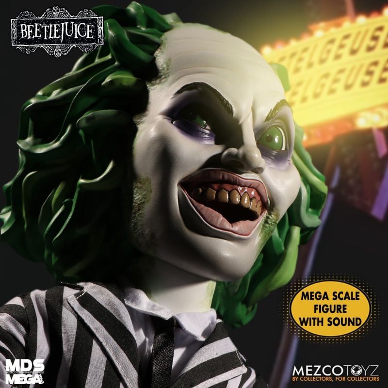 Mezco Designer Series 15-Inch Mega Scale Talking Collectible Figure of Beetlejuice
