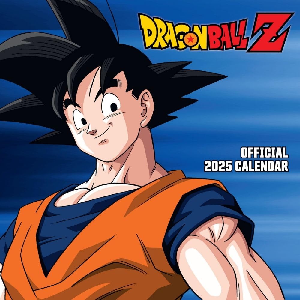 2025 Dragon Ball Z Action-Packed Square Wall Calendar