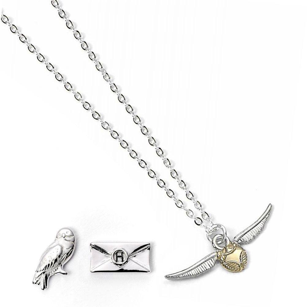 Harry Potter Themed Christmas Gift Cracker Set Featuring Hedwig Owl Inspired Jewelry
