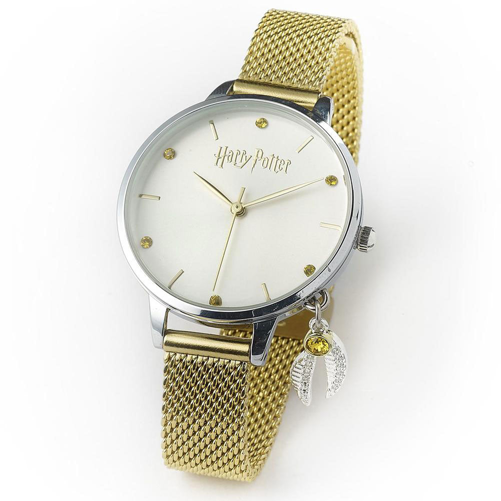 Golden Snitch Inspired Harry Potter Ladies Crystal Charm Quartz Watch