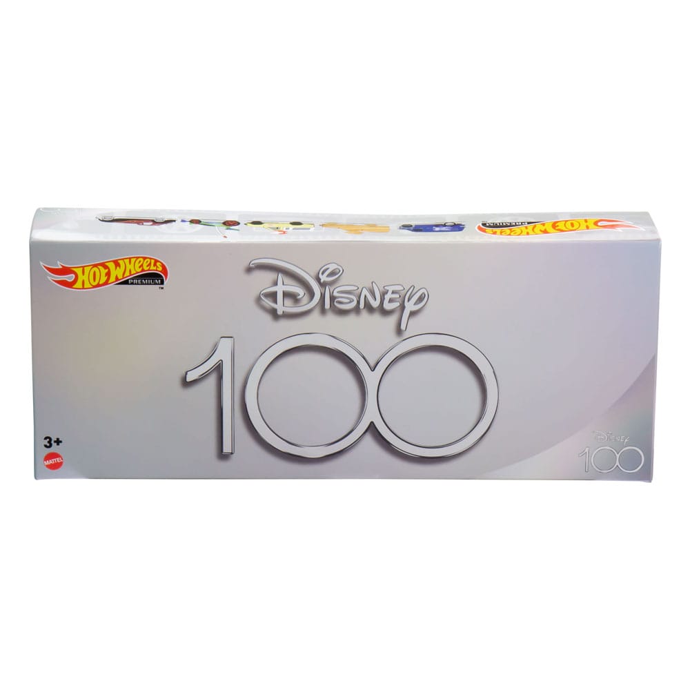 Disney 100th Anniversary Special Edition Hot Wheels Premium Die - cast 1/43 Scale Collectible Vehicles 5 - Piece Pack