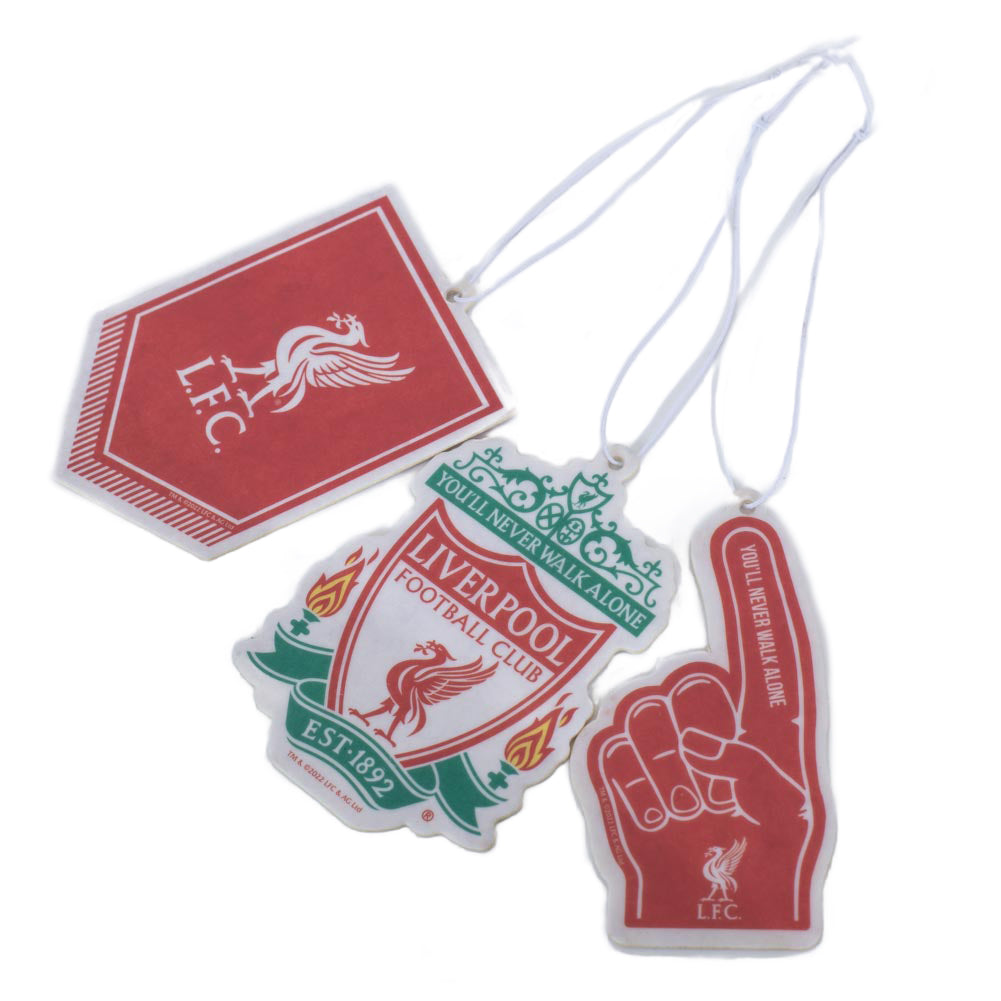 3-Pack Liverpool Crest Air Fresheners with Long - lasting Fragrance