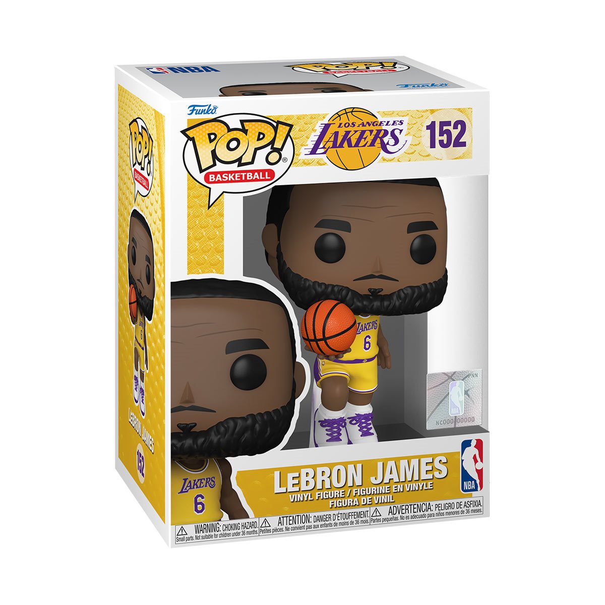 Exclusive NBA Lakers LeBron James #6 Funko Pop! Vinyl Figure