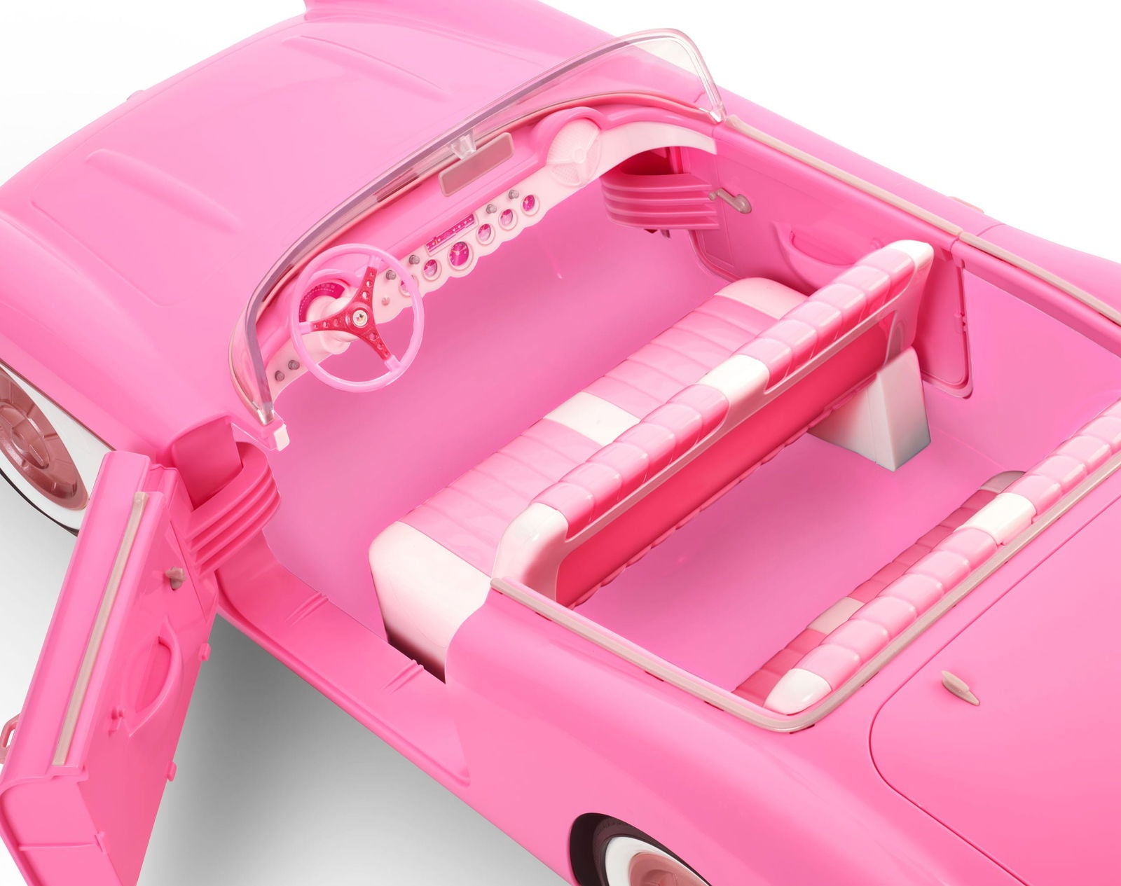 Collectible Barbie The Movie Inspired Pink Chevrolet Corvette Convertible Toy Car