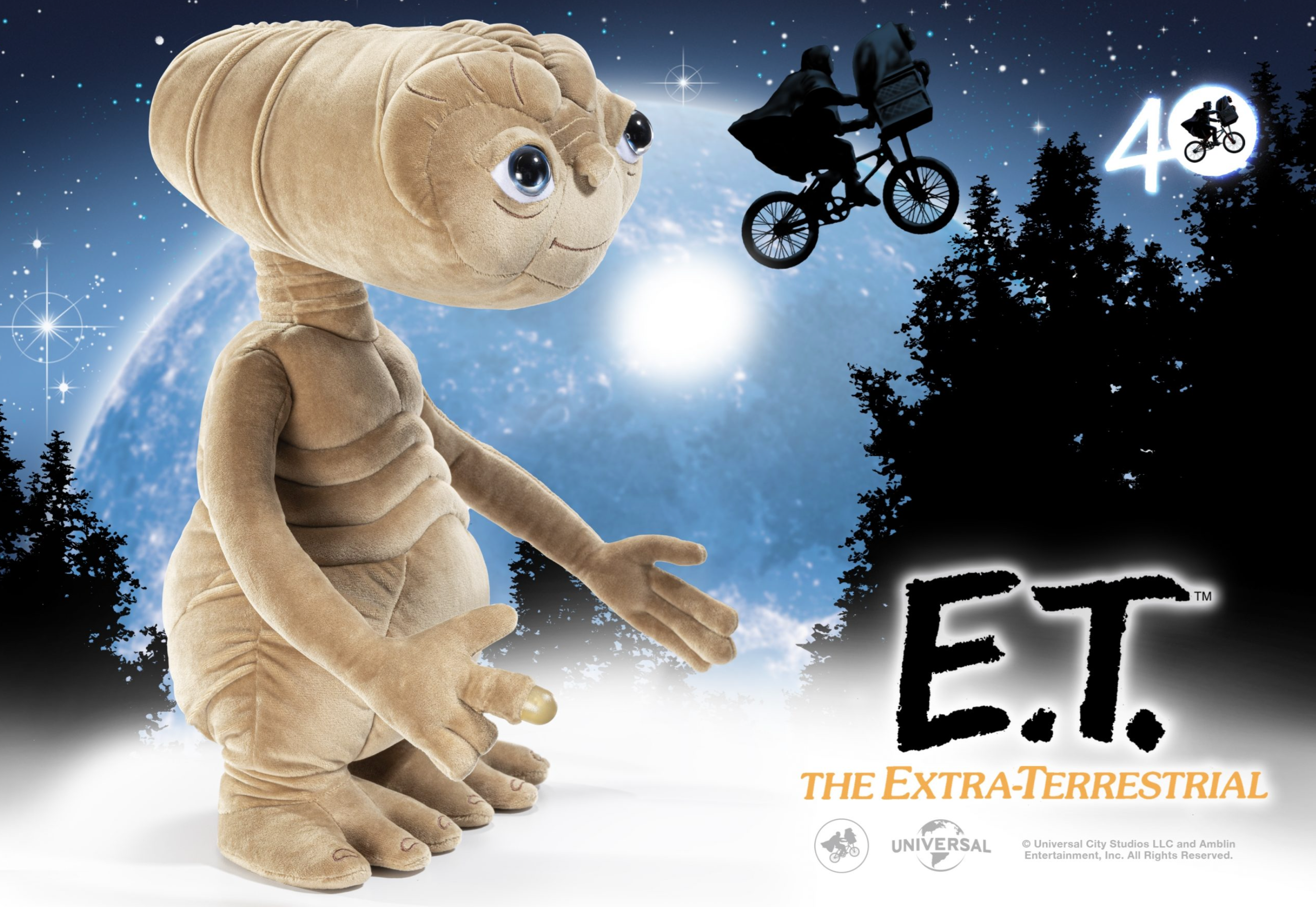 Interactive Electronic E.T. The Extra - Terrestrial Plush Toy with Authentic Phrases
