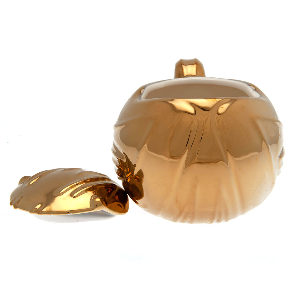 3D Ceramic Harry Potter Golden Snitch Themed Drinking Mug with Removable Lid
