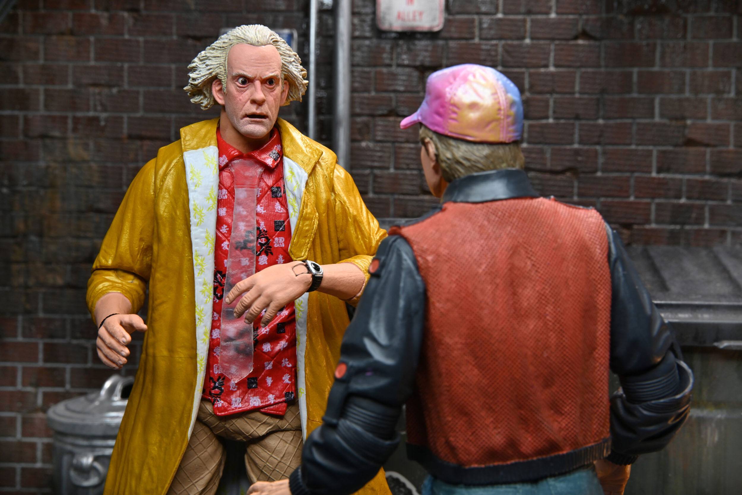 NECA Ultimate 2015 Doc Brown Action Figure from Back to the Future Part 2