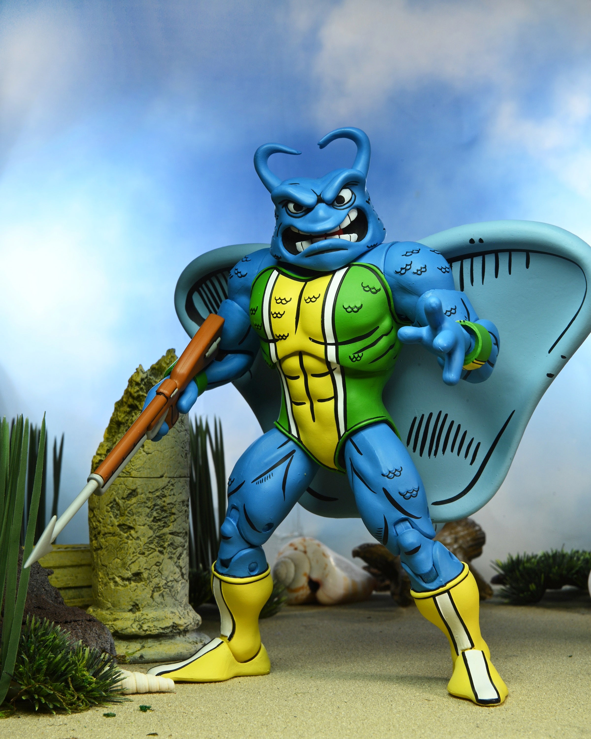 NECA 7-Inch Scale Action Figure of Man Ray from Teenage Mutant Ninja Turtles Adventures Comic Series