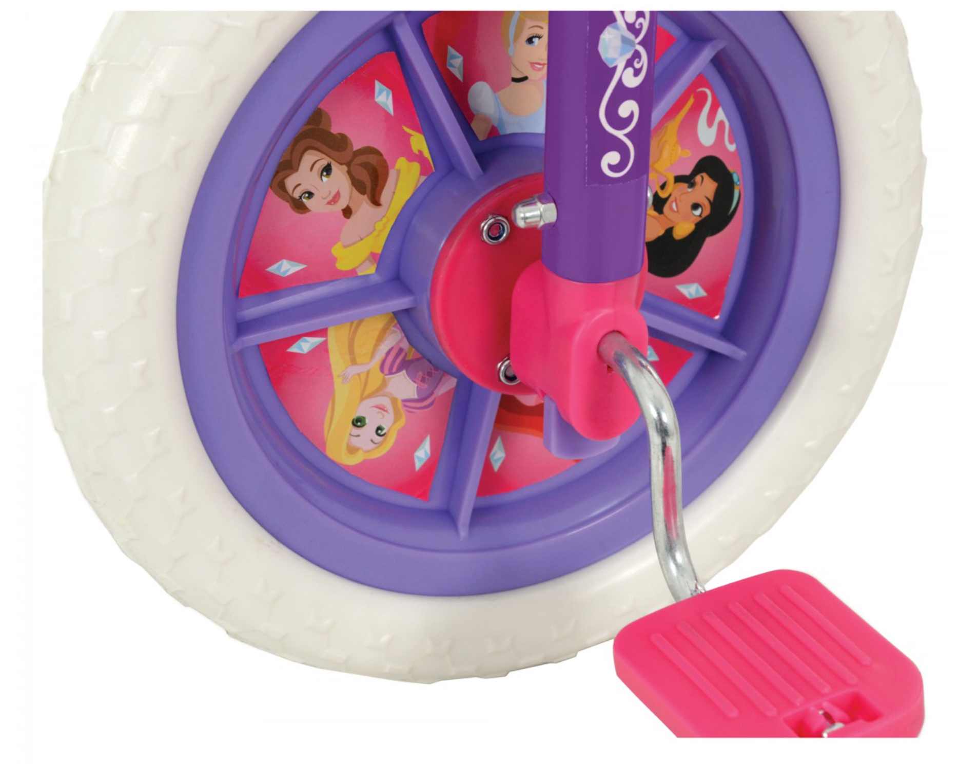 Disney Princess 2-in-1 10-Size Training and Balance Bicycle for Little Princess Fans