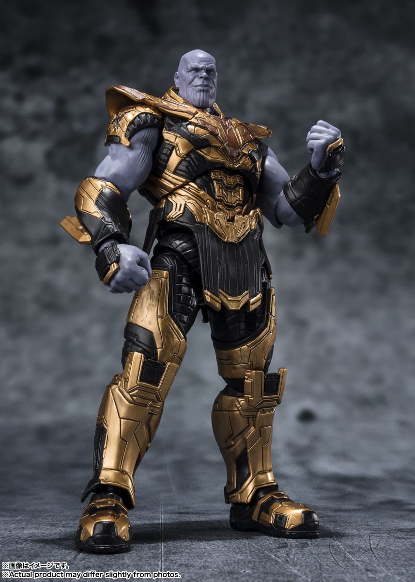 Avengers Endgame: The Infinity Saga Five Years Later (2023) S.H. Figuarts Collectible Thanos Action Figure for Marvel Fans