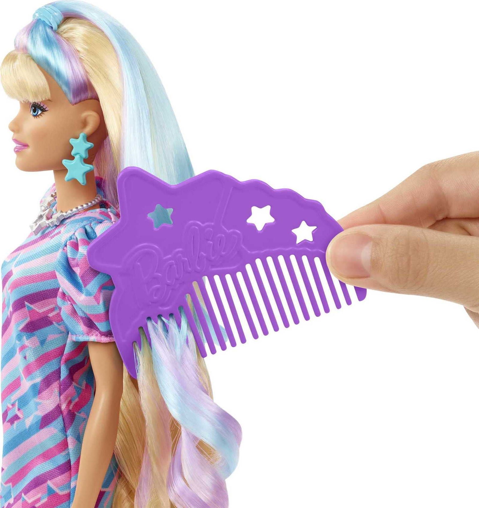 Star - Themed Barbie Totally Hair Doll with 15+ Color - Changing Accessories