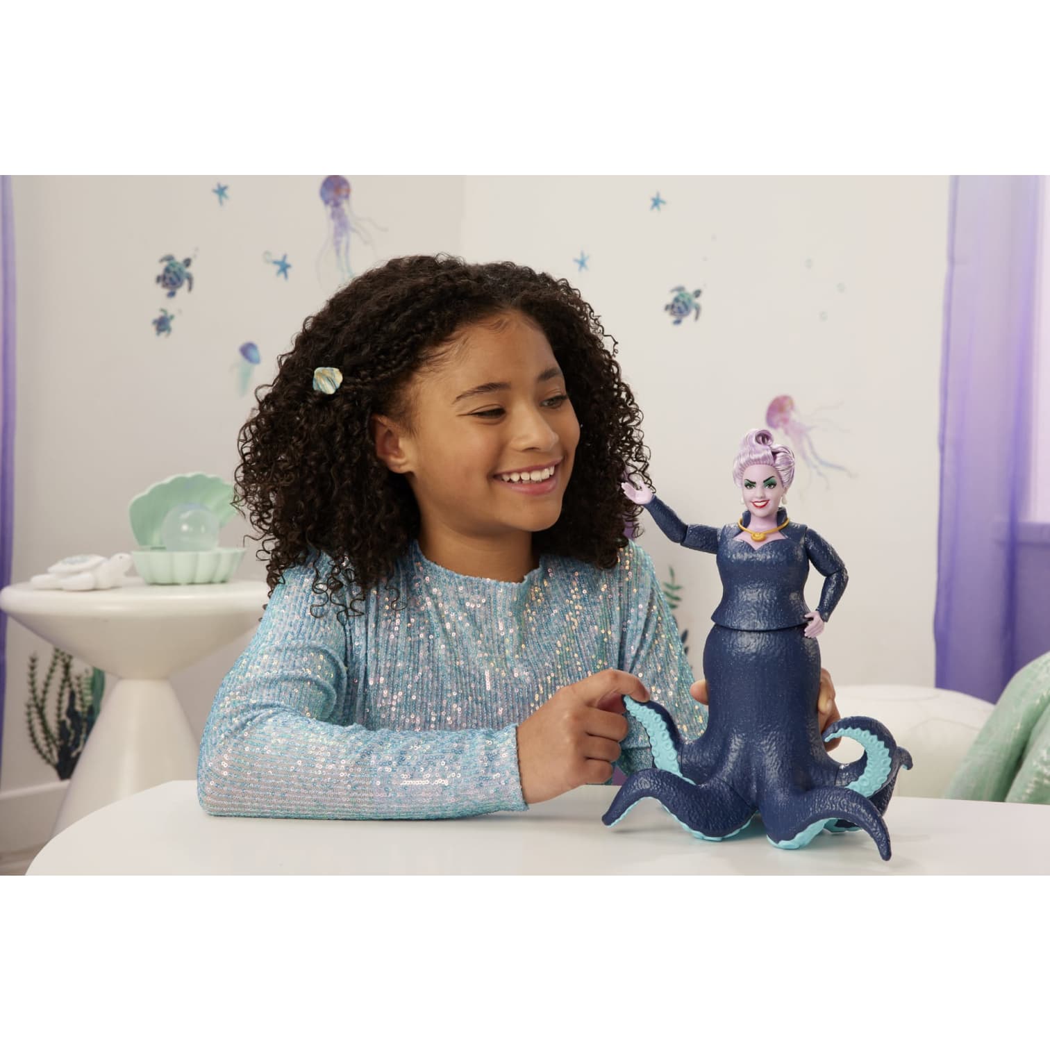 Disney The Little Mermaid Poseable Ursula Fashion Doll with Sparkle Details
