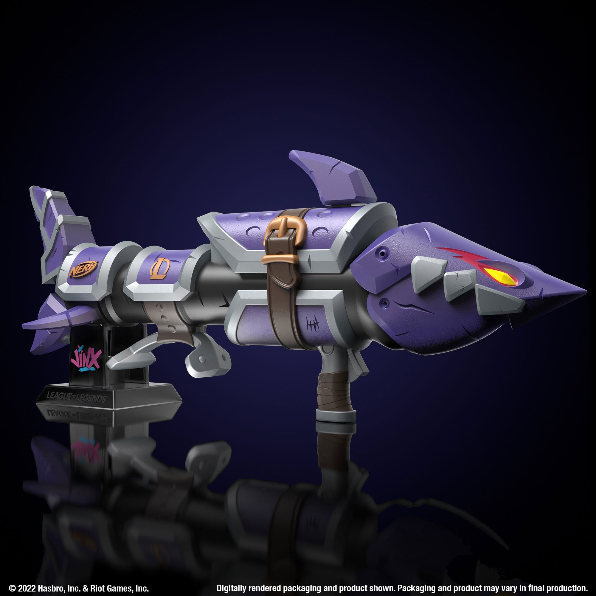 Nerf LMTD Limited Edition League of Legends Inspired Jinx Fishbones Dart Blaster
