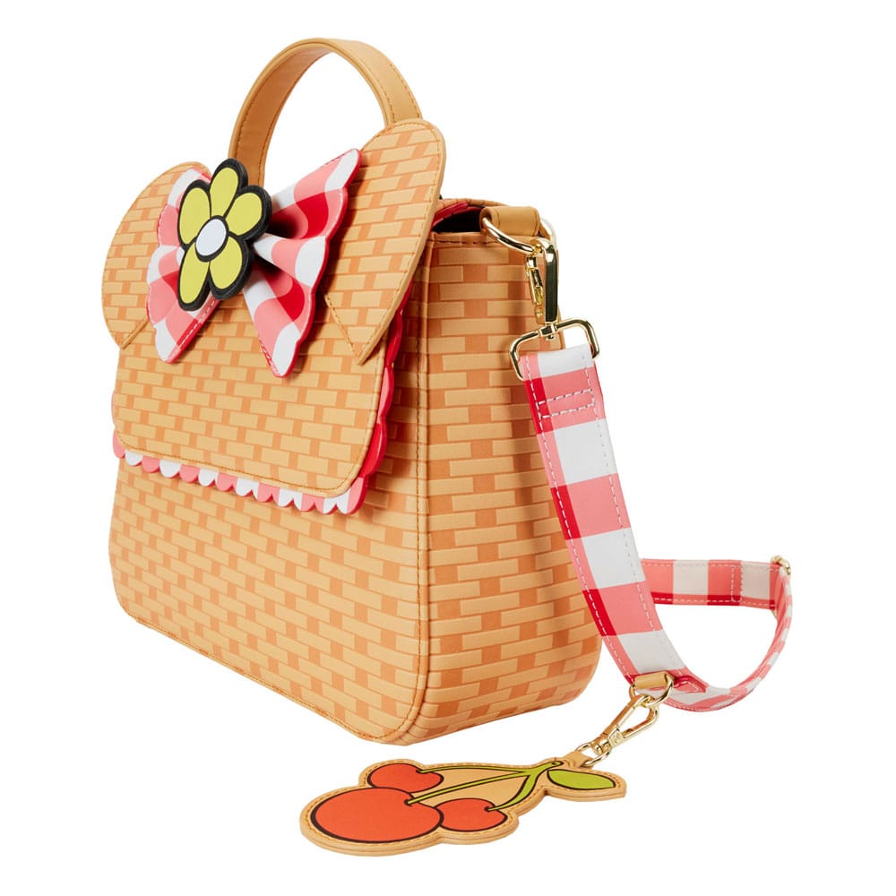 Loungefly's Licensed Disney Minnie Mouse Picnic Basket Crossbody Bag