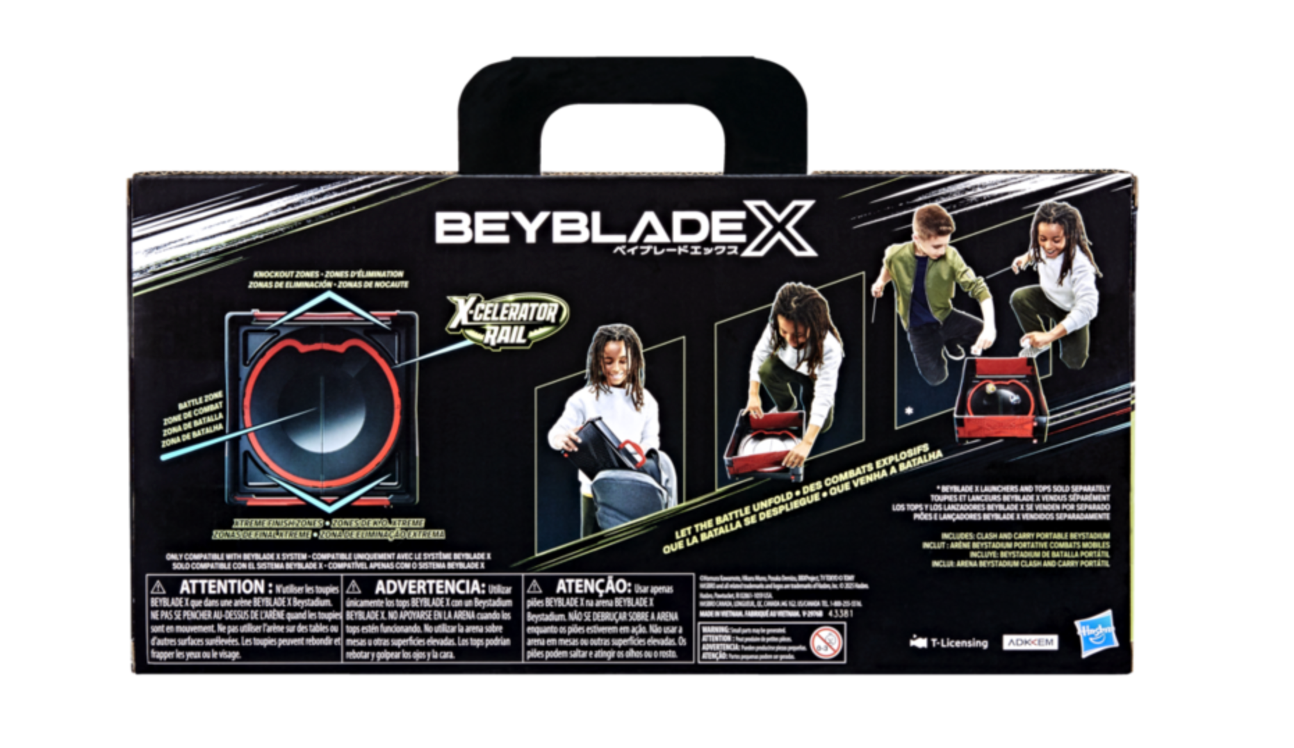 Beyblade X Playset - Portable Clash and Carry Beystadium for Epic Spinning Top Battles