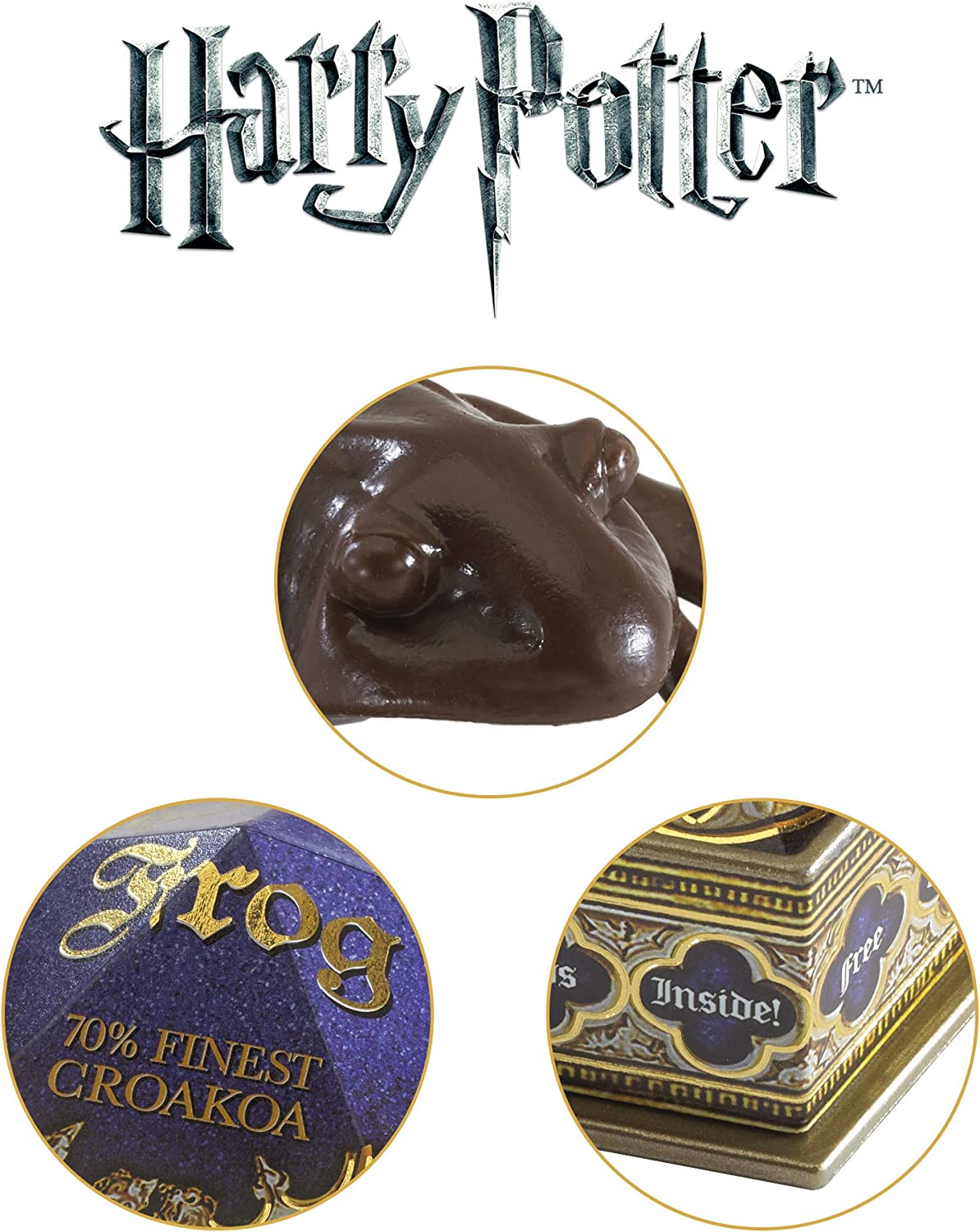 Replica Harry Potter Chocolate Frog with Dumbledore Wizard Card & Keepsake Box