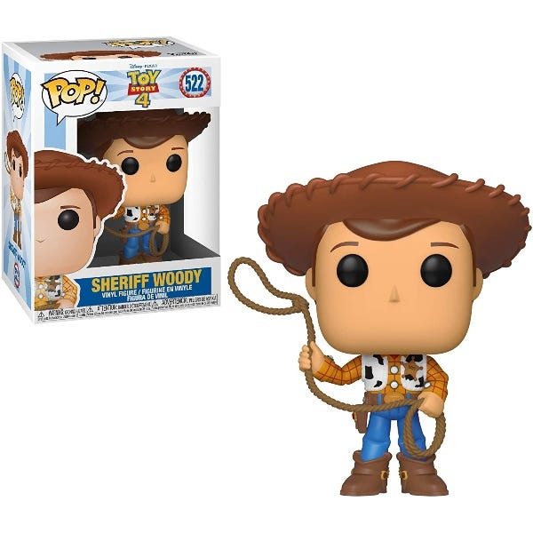Collectible Disney Pixar Toy Story 4 3.75 - inch Woody POP! Vinyl Figure
