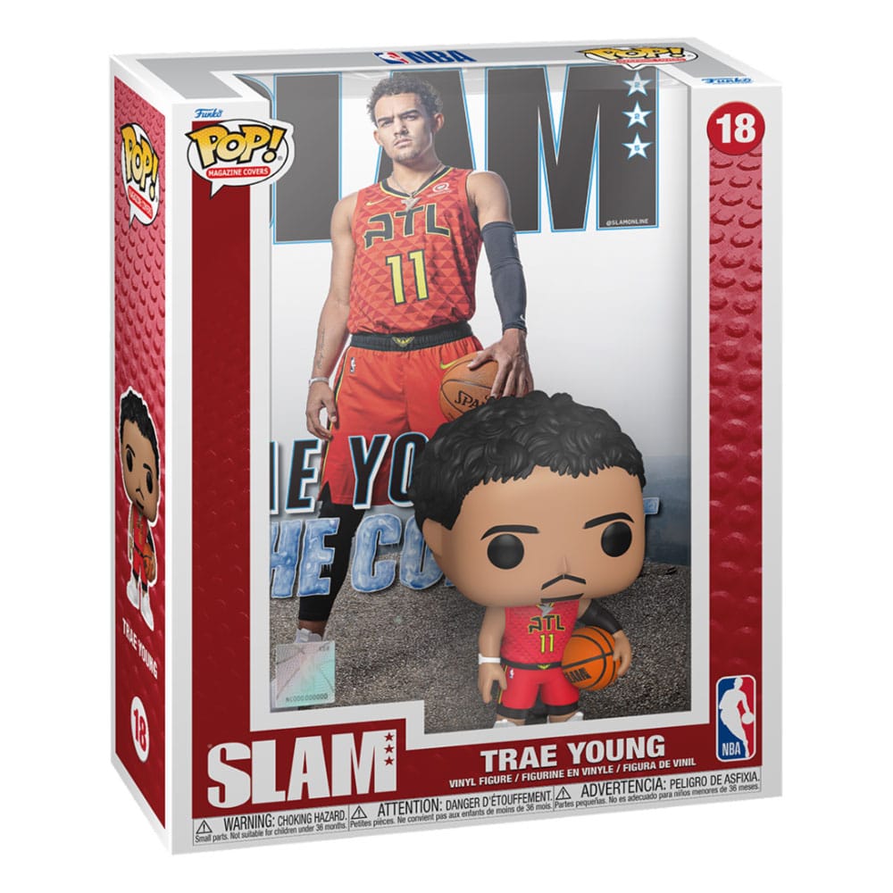 Funko POP! Vinyl Figure - Trae Young NBA Slam Magazine Cover, 9 cm Tall