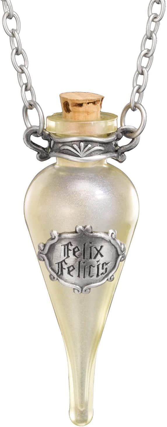 Harry Potter Inspired Felix Felicis Glass Pendant Necklace with Collector Display Case