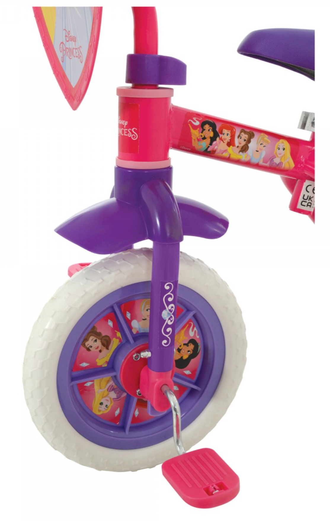 Disney Princess 2-in-1 10-Size Training and Balance Bicycle for Little Princess Fans