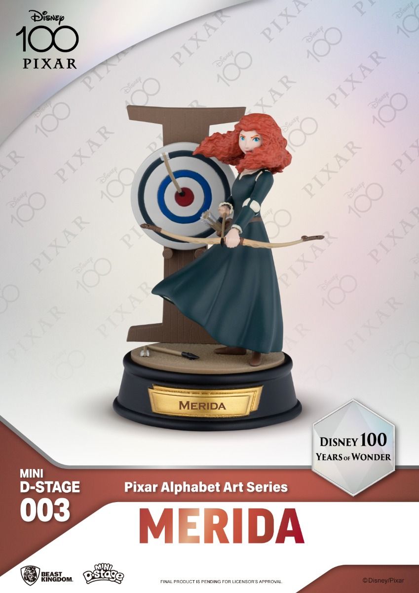 Mini Pixar Alphabet Art Statue Set for Disney's 100th Anniversary of Wonder
