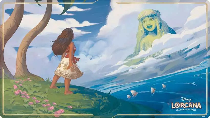 Disney Lorcana Trading Card Game - High - Quality Into The Inklands Moana Themed Playmat for Card Games