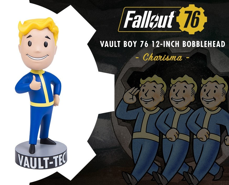 High - Quality 12 - Inch Fallout Vault Boy 76 Charisma Bobblehead