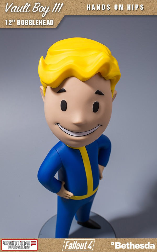 12 - inch Fallout Vault Boy 111 Bobblehead with Hands on Hips
