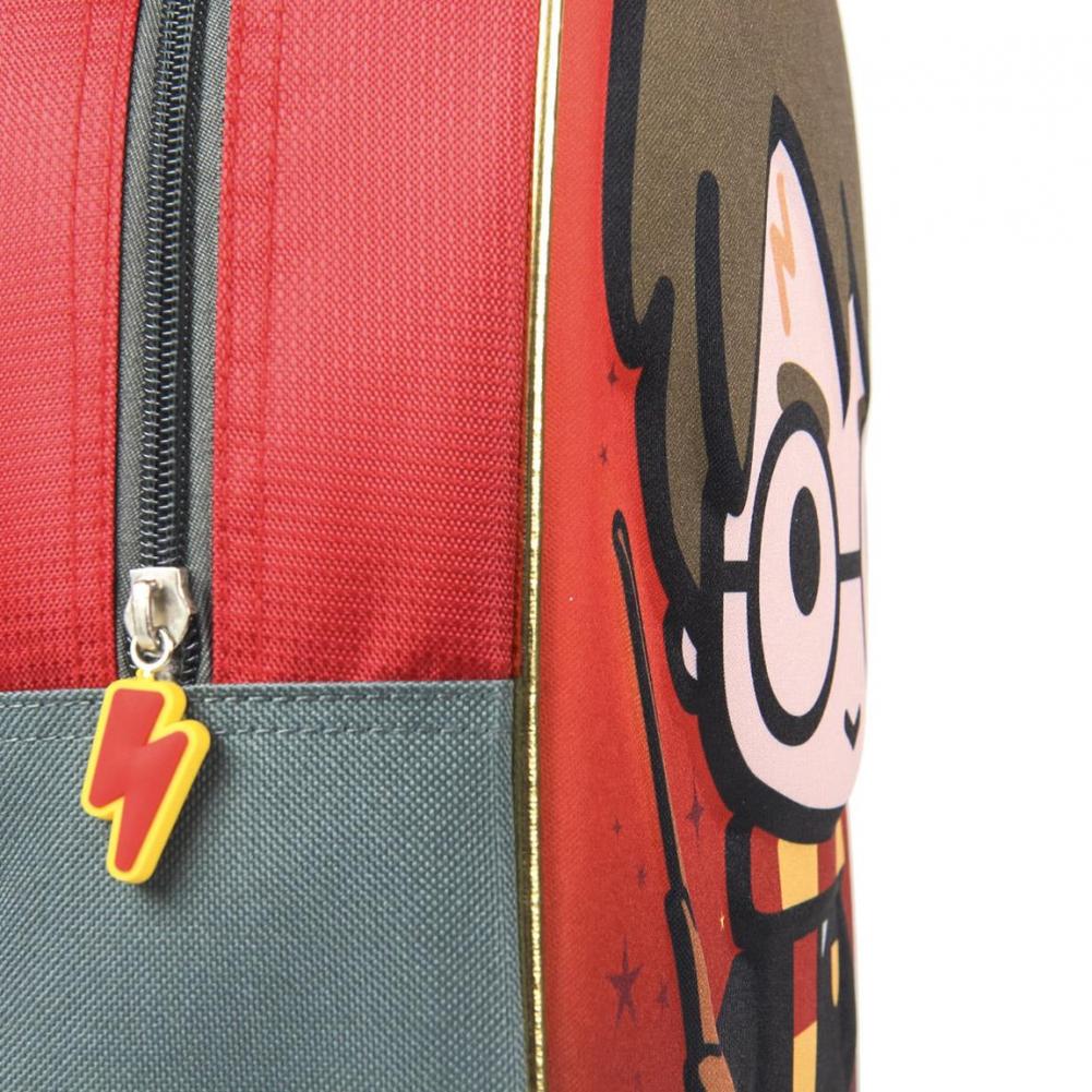 Adorable 3D Harry Potter Junior Backpack with Gold Piping