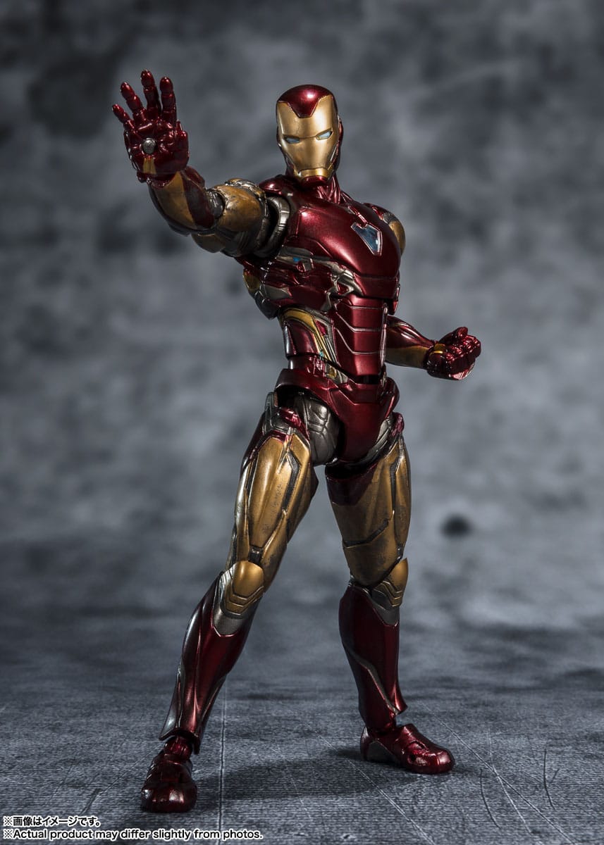 Avengers Endgame 2023 Five Years Later S.H. Figuarts Highly Detailed Iron Man Mk 85 Action Figure