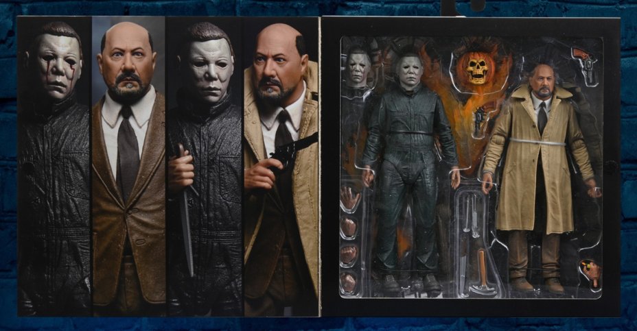 NECA Ultimate 7-Inch Scale Action Figure Two-Pack Featuring Michael Myers and Dr. Loomis from the 1981 Classic Sequel Halloween 2