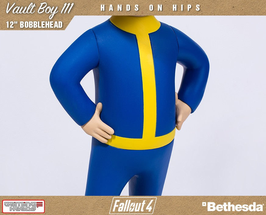 12 - inch Fallout Vault Boy 111 Bobblehead with Hands on Hips