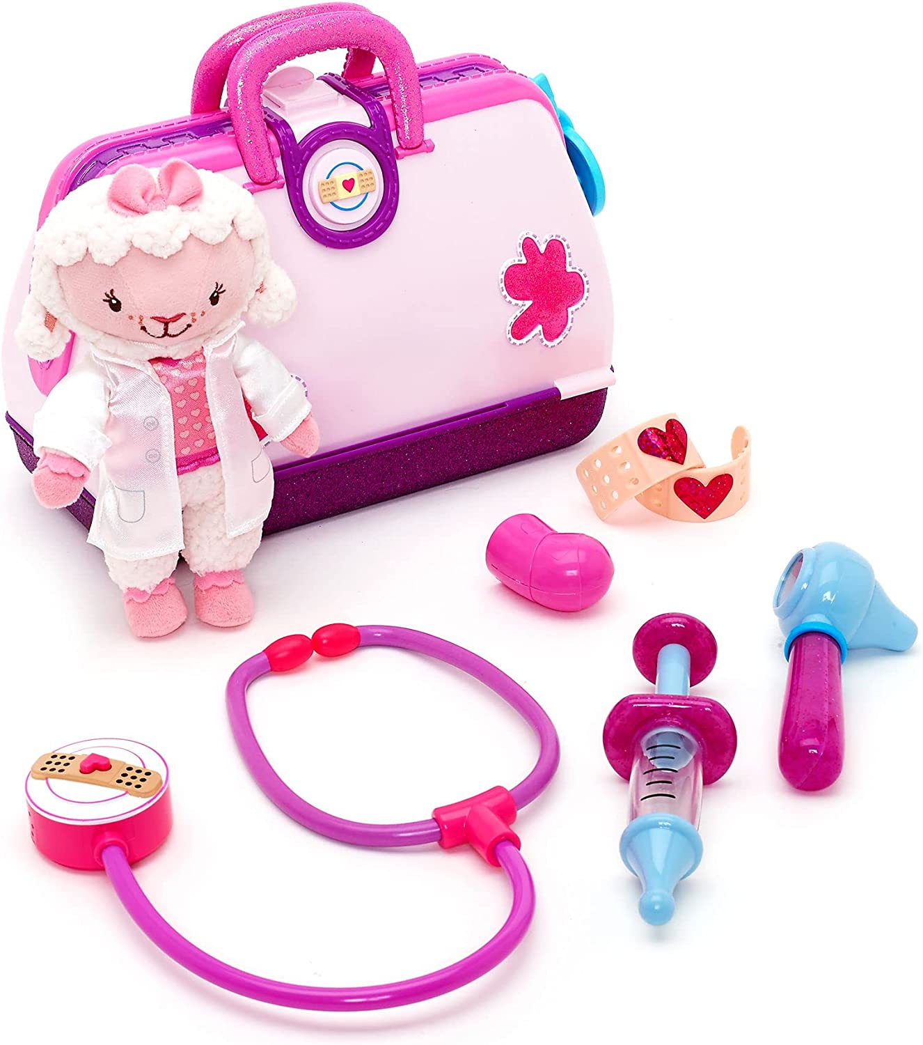 Disney Doc McStuffins Glittery Toy Hospital Set with Soft Lambie
