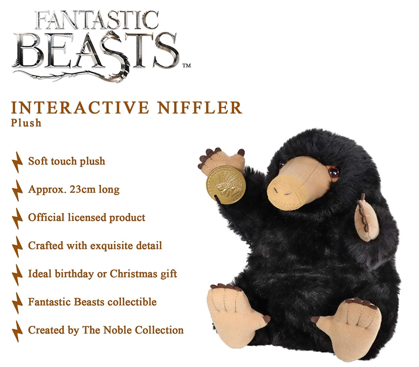 Magical and Interactive Fantastic Beasts Niffler Plush Toy
