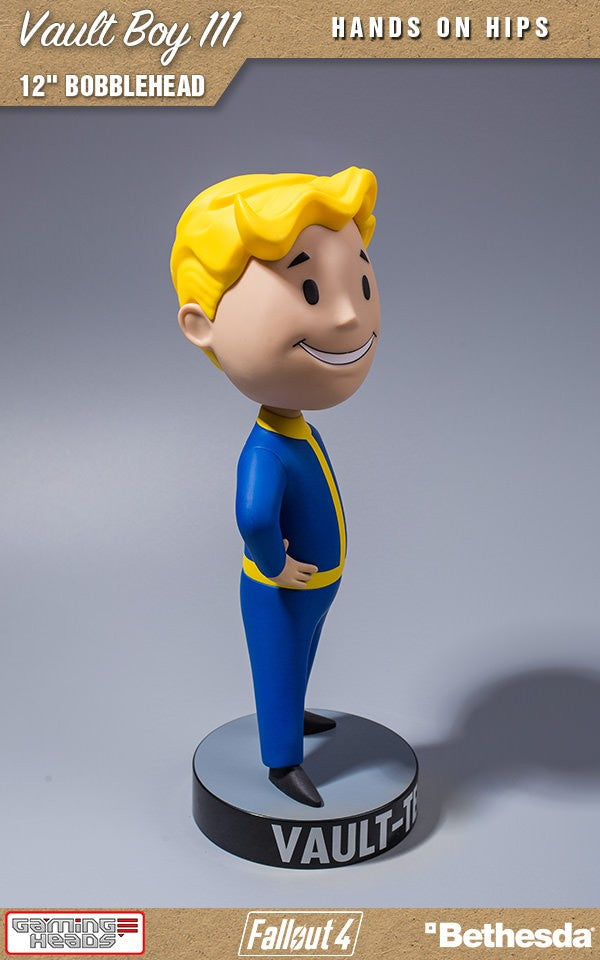12 - inch Fallout Vault Boy 111 Bobblehead with Hands on Hips
