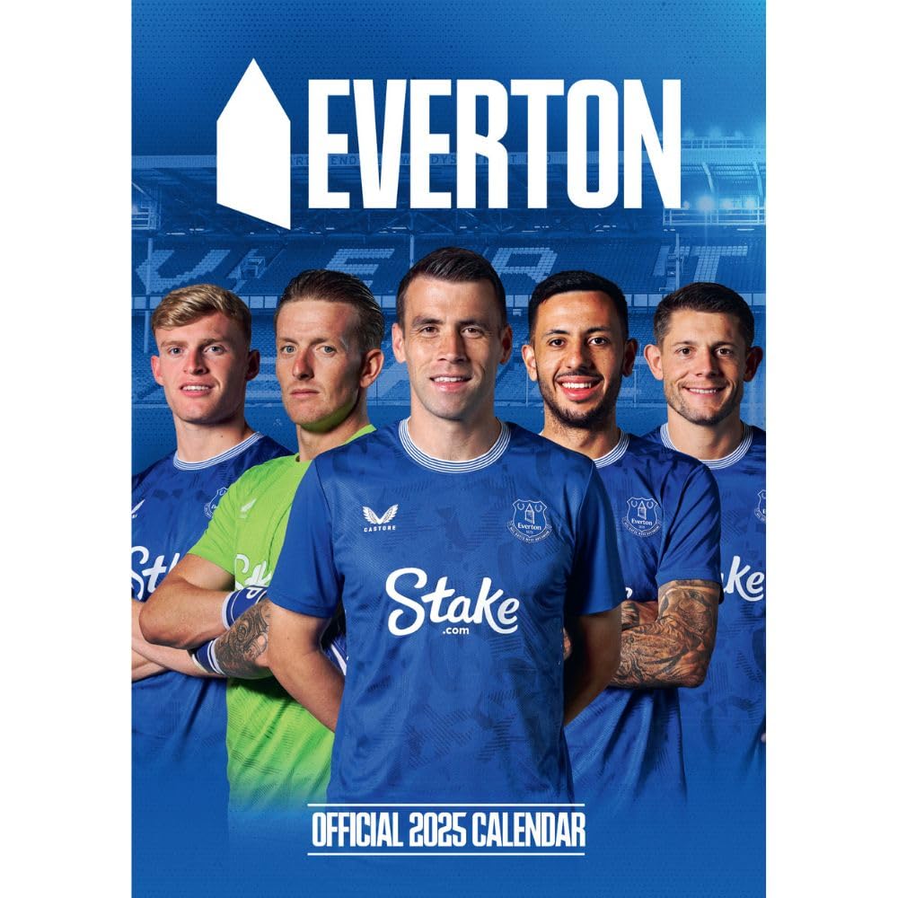 2025 A3 Everton FC Wall Calendar with Star Players