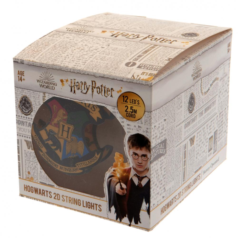 Harry Potter Themed 2D String Lights Featuring Hogwarts Crests for Decorative Purposes