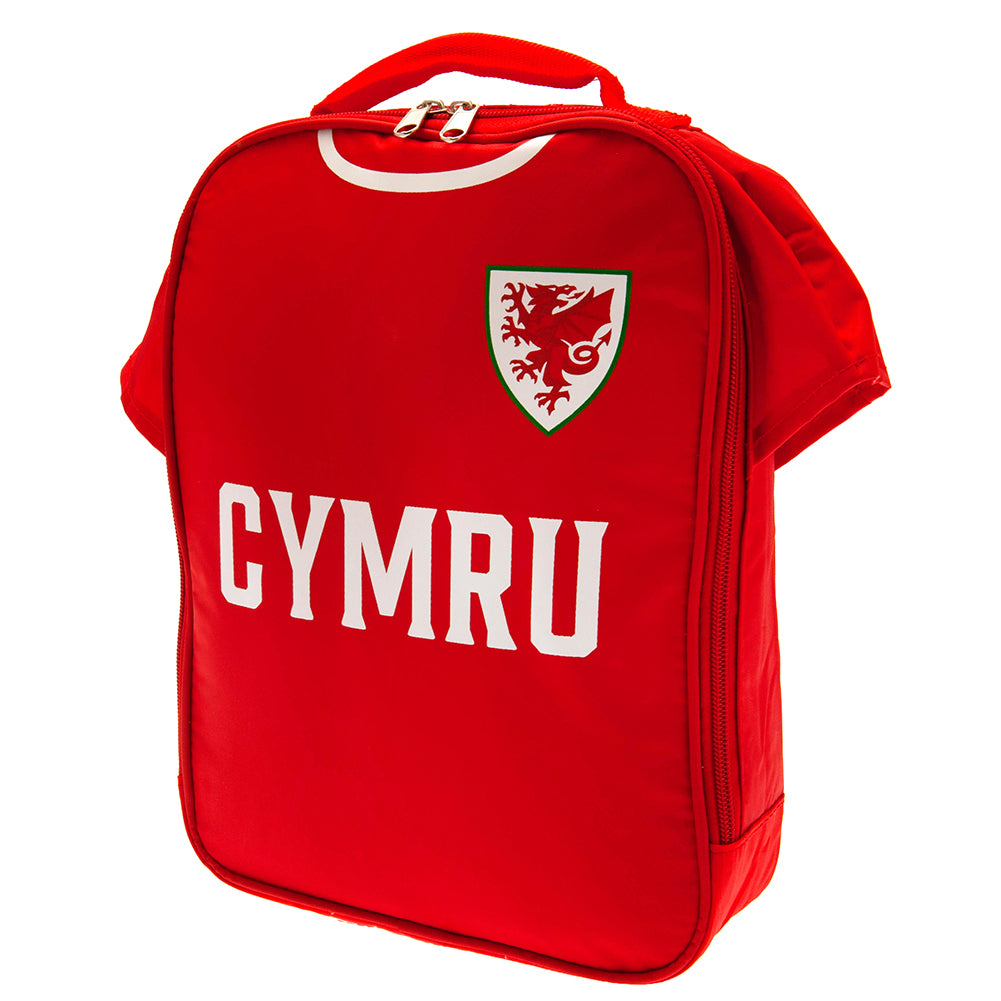 FA Wales Crest-Designed Lunch Bag with Double Zippers and Name Tag